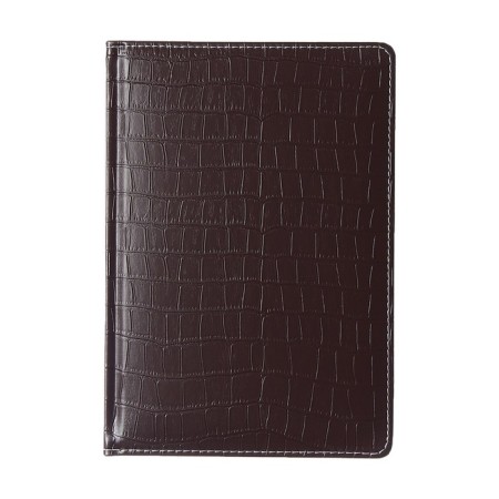 Telephone book A5, 64 sheets DEVENTE.Wild, hard -leather cover, cream block 70 g/m2, dark brown