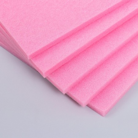 Foamine for creativity "pink" thickness 1 cm 21x30 cm-1