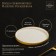 Serving porcelain dish with a magistro poursephona side, d = 20 cm, beige color