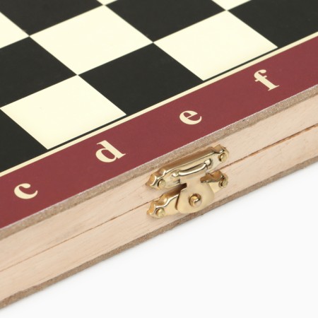 Chess, checkers, backgammon, board games, set 3 in 1, 25 x 25 cm-4