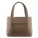 Female bag, artificial leather, beige 33x11x26 cm