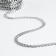 A bag for a bag, iron, 9.5 × 6.5 mm, 10 ± 0.5 m, silver color