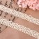 Knitted lace, 20 mm × 10 ± 1 m, beige color