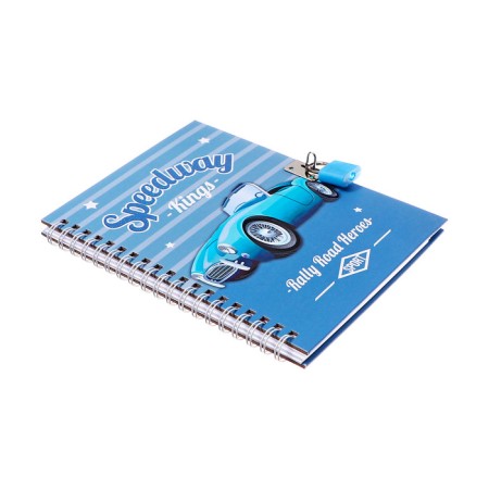 Gift notebook, 45 sheets, line, on the castle, on the crest, car (17.8x13cm)-3