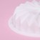 Form for mousse desserts and baking of the “origami”, silicone, 18.5 × 18.5 cm, white color