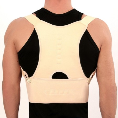 Massner-fixer for posture and lower back, on fastxes, size 2XL-3XL, beige color-8