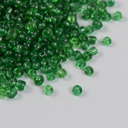 Glass beads 6/0 "grass" transparent 450 gr
