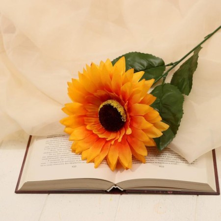 Artificial "sunflower" volume, 13x42 cm