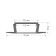 Aluminum profile Apeyron, 22x6 mm, built -in, 2 m, black distorter, accessories