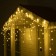 Garland "fringe" 3 × 0.6 m, IP44, UMS, dark thread, 160 LED, glow warm white, 220 V