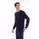 Male costume (sweatshirt, trousers), dark blue color, size 52 (2xl)