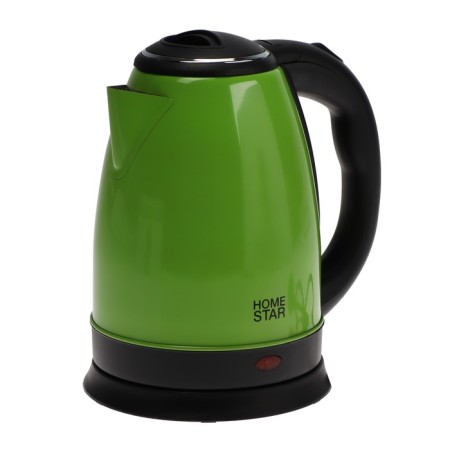 Electric kettle Homestar HS-1010, metal, 1.8 l, 1500 watts, green