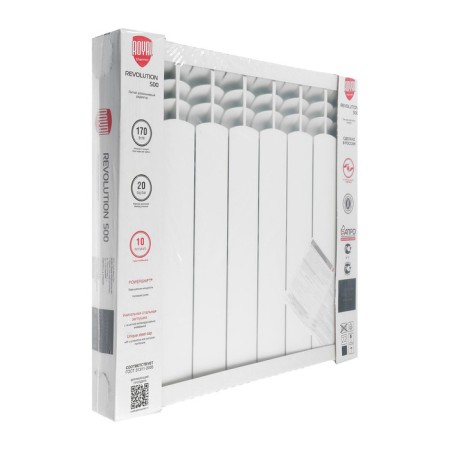 Aluminum radiator Royal Thermo Revolution 500, 8 sections-4