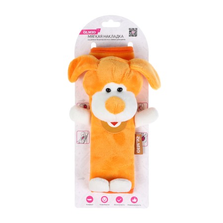 Soft OLMIO lining on seat belts and straps of backpacks, dog