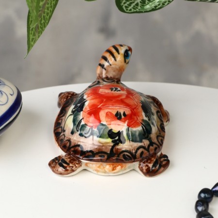 Souvenir "Turtle Tina", Gzhel, Color, 4.5x10 cm-2