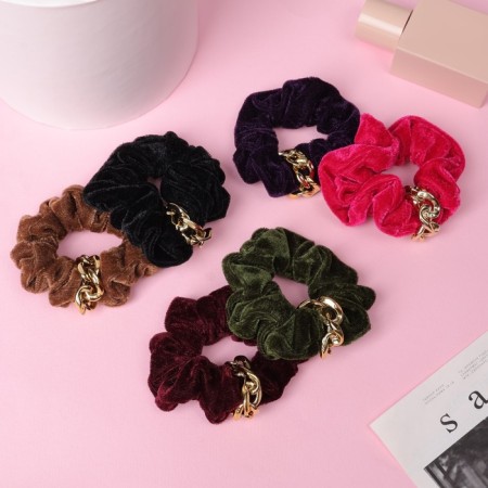 Hair elastic band "Orbit" with a chain, mix-1