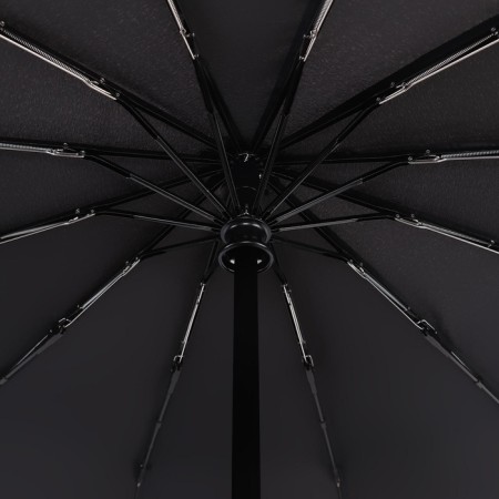 Automatic umbrella "Lanford", 3 additions, 12 spokes, r = 52 cm, black color-5