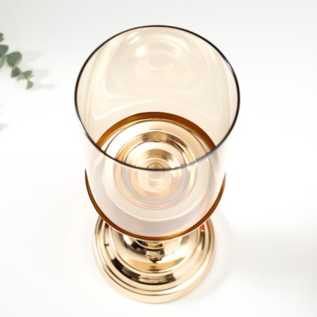Summary Metal for 1 candle "Marble Ball with Gold" 29x11.5x11.5 cm-3