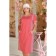 Female dress, size 54, coral color