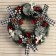 New Year's wreath d- 33 cm "Cozy fairy tale" bows in a cage with cones