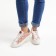 Women's sneakers, powder color, size 38