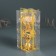 Climber Plastic, glass for 1 candle "openwork ball" glass on the leg gold 15x6x6 cm