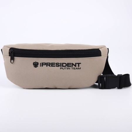 Bag on the belt "Putin Team", 32 x 8 x 15 cm, base, lightning departure, beige-2