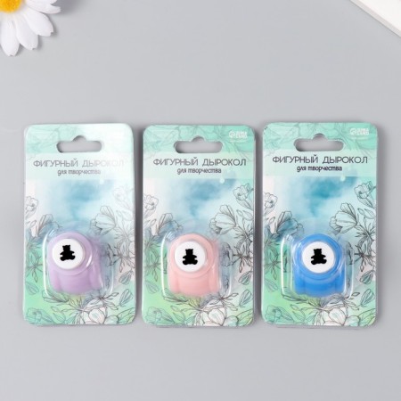 Figure hole "Bear" d = 1 cm 3x2.5x3 cm mix-5