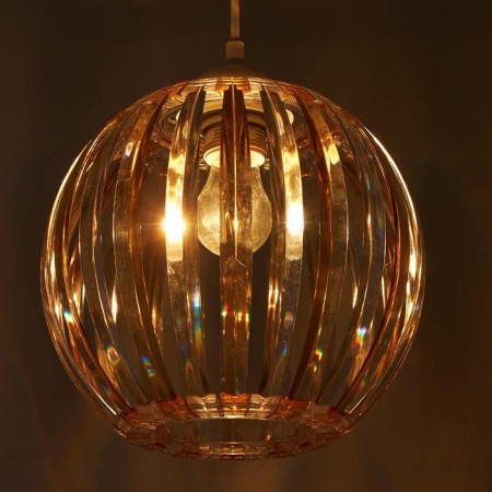 Lamp Bayerlux 4330/1, 1he27 15W, brown/transparent 21x24+60 cm-2