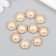 Decor for creativity Plastic "Pearl in the ribbed Kant" set 10 pcs 1.8x1.8x0.6 cm
