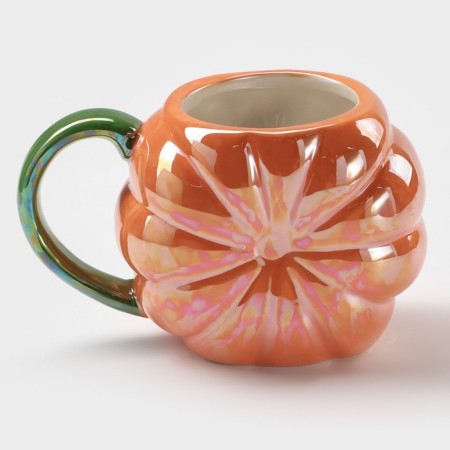 Ceramic mug "pumpkin", 350 ml, orange color-1