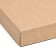 A cover for a national box, for large bouquets, trapezoid, brown, 27 x 38 x 42 cm
