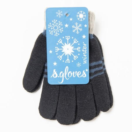 Baby gloves, black color, size 14-3