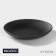 Porcelain plate Magistro line, d = 20.5 cm, black color