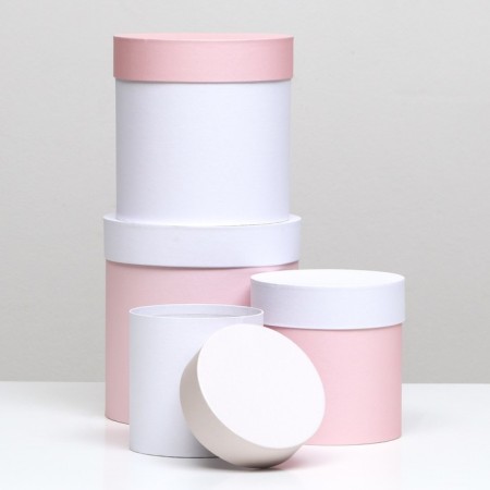 Set of round boxes 4 in 1 "Assorted", 20 x 20 - 14 x 14 cm-1