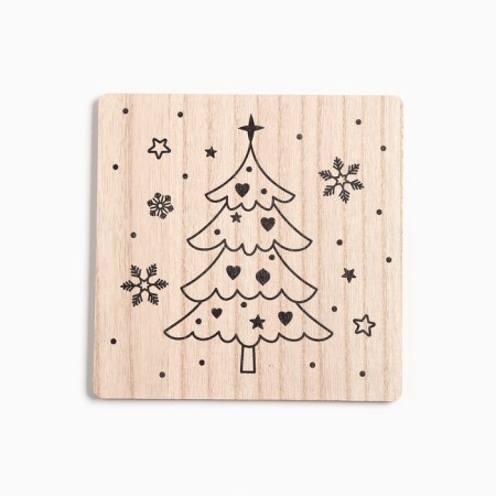 Kit kitchen Christmas tree: stand 15*15 cm, take 17*17cm-3