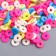 Beads for PVC Creativity "Rings Tender colors" set ≈ 330 pcs 0.1x0.6x0.6 cm