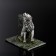 Souvenir "Gray Wolf", 8x12x10 cm, coil, gypsum