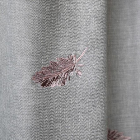 Set of curtains "Mika", size 145 x 270 cm - 2 pcs, gray-3
