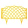 Decorative fence, 34 × 270 cm, 6 sections, plastic, yellow, “diadem”