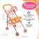 Summer stroller for dolls "Foxes", metal frame, table