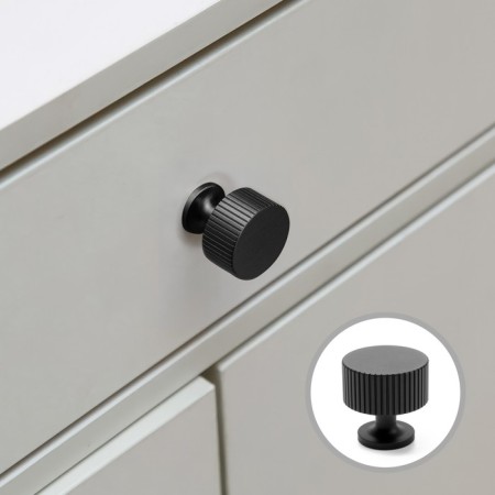 Handle button Cappio PK326, D = 28 mm, black color