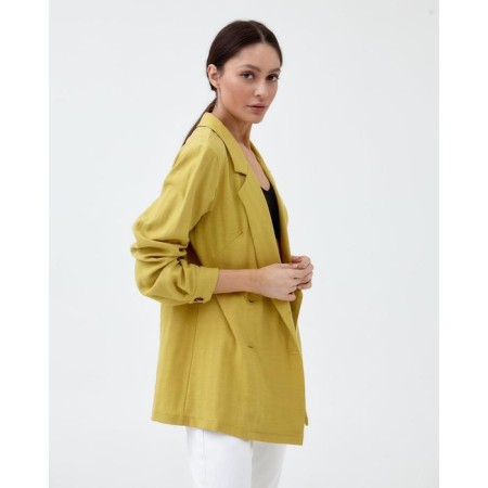 Jacket Women's Double -breasted Mist p. 48, ocher-3