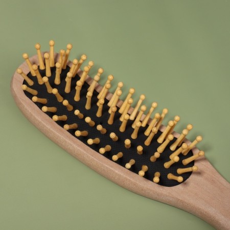 The comb is massage, wooden, 5 × 22 cm, color "Light wood"-2