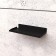 Metal shelf 150x70 mm for storage on a perforated panel, black