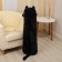Skill of a soft toy "cat", 110 cm, black color