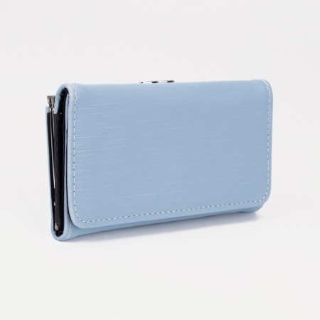 Women's wallet on magnet, blue color
