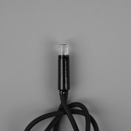 Garland “thread” 10 m, IP65, UMS, dark rubber thread, 100 LED, white glow, flicker, 220 V-2