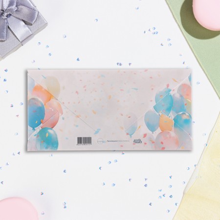 Money envelope "Happy Birthday!" Dog, 16.5 x 8 cm-2