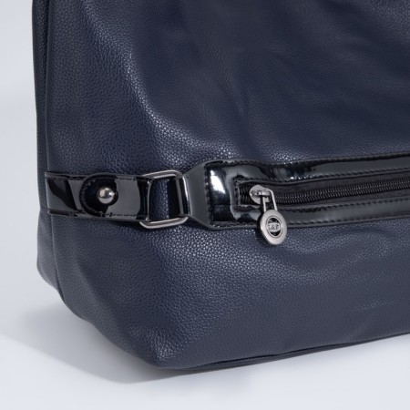 Load bag with lightning, external pocket, blue color-3